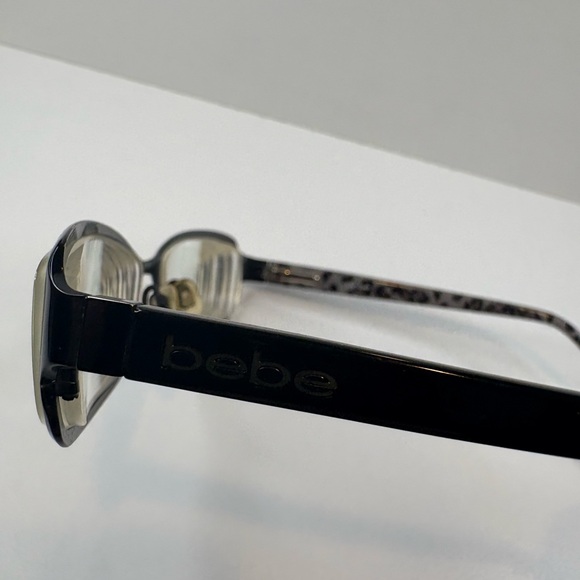 FRAMES ONLY- BEBE AGLOW BB5009 JET Eyeglasses 53•17•135 - Picture 12 of 16